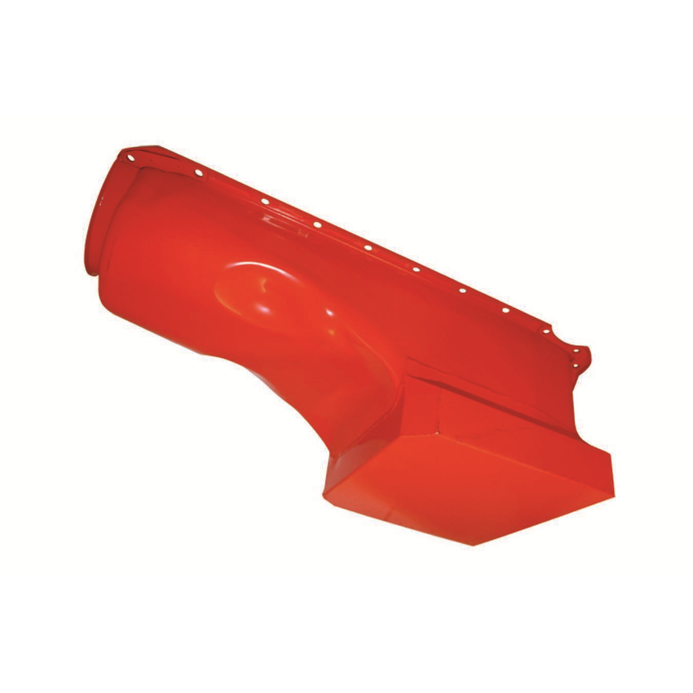 Specialty Products Rear Sump Engine Oil Pan 6 qt Steel Orange Paint - Big Block Chevy