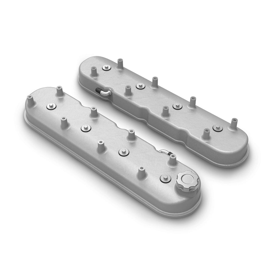 Holley Aluminum Tall LS Valve Covers - Natural Cast - Natural - GM LS-Series