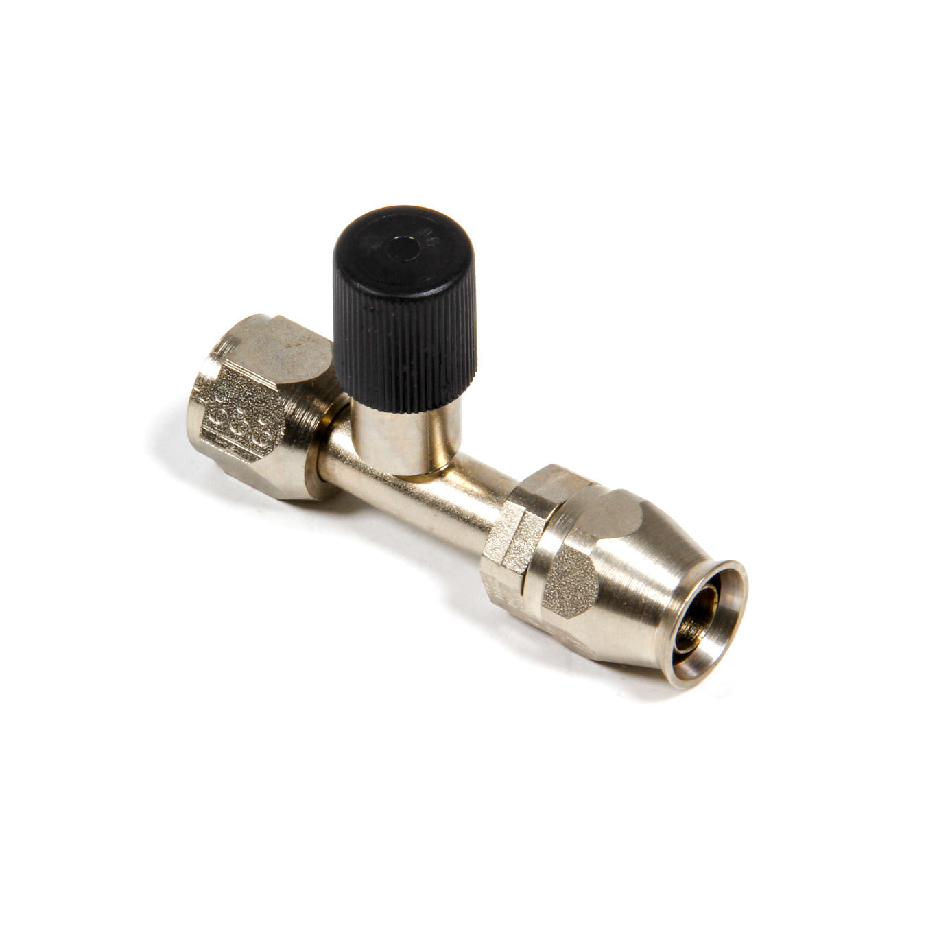 Aeroquip Air Conditioning Hose End w/ Charge Port - Straight -8 AN
