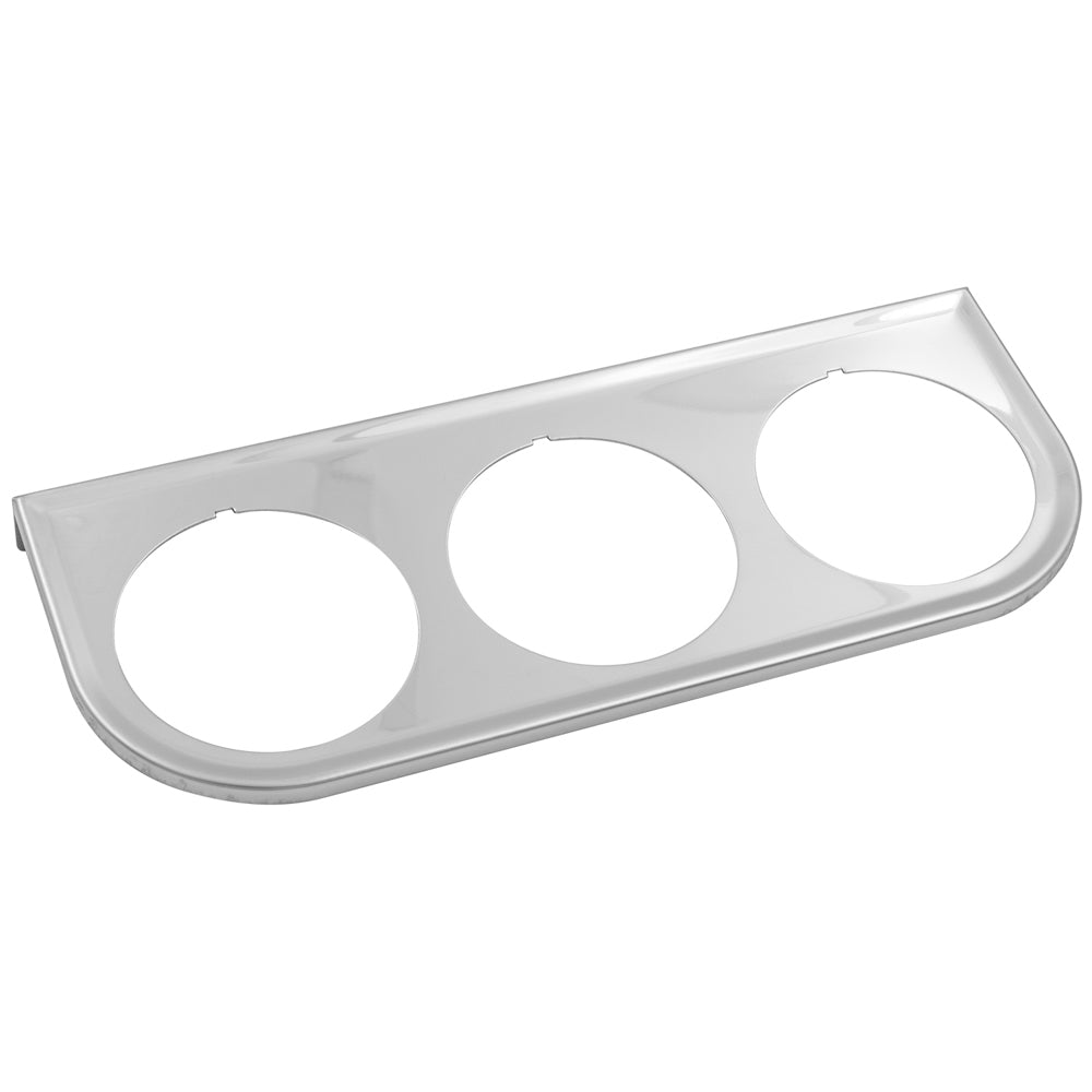 Equus Triple Gauge Mounting Bracket - 2" Gauge - Steel - Chrome