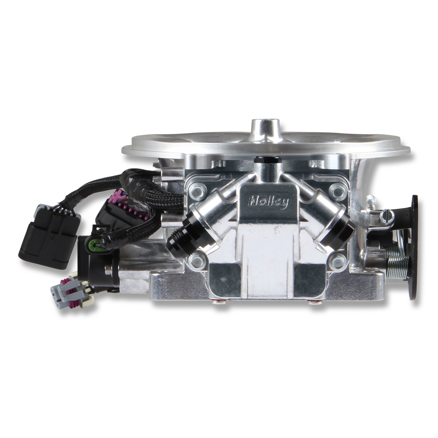 Holley EFI Terminator X Stealth Fuel Injection System - Multi Port - Power Module/Programmer/02 Sensor - Stainless - Polished