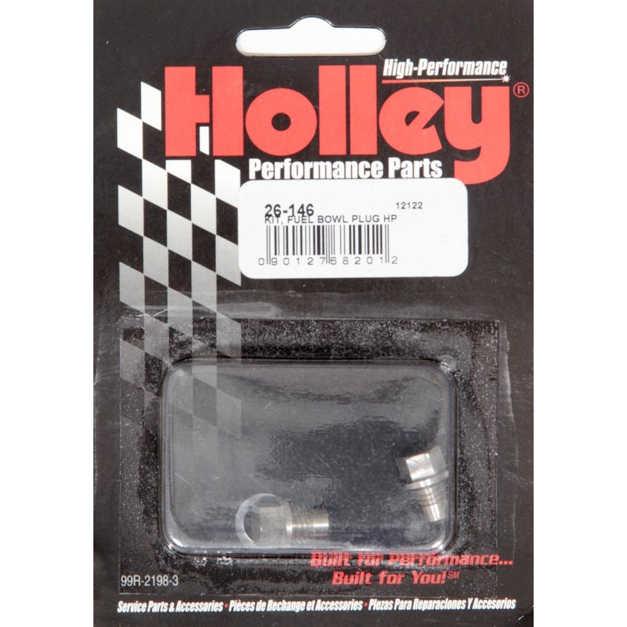 Holley XP and Dominator Fuel Bowl Drain Plug Kit