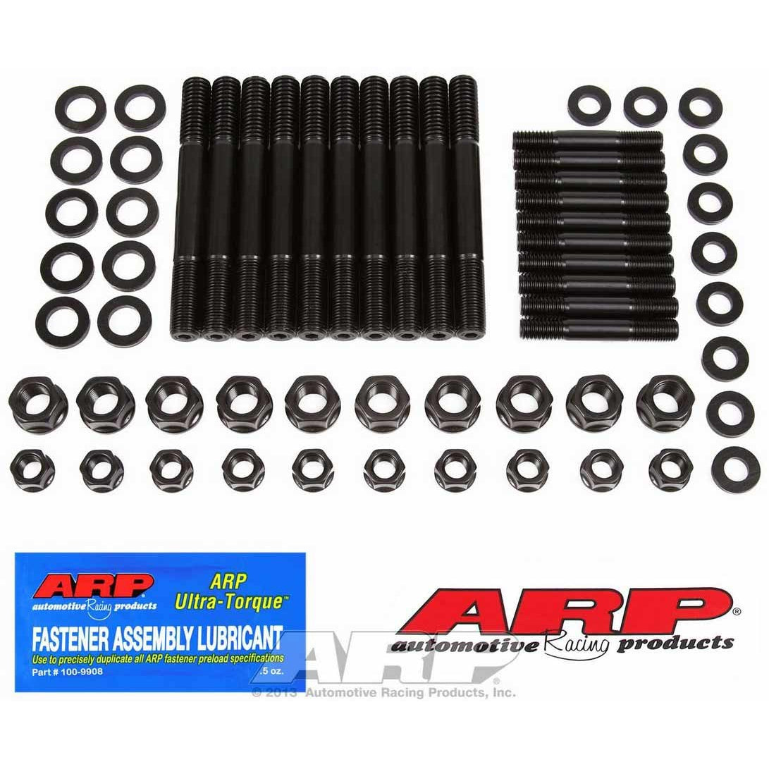 ARP Main Stud Kit - Hex Nuts - 4-Bolt Mains - Chromoly - Black Oxide - Ford Cleveland / Modified