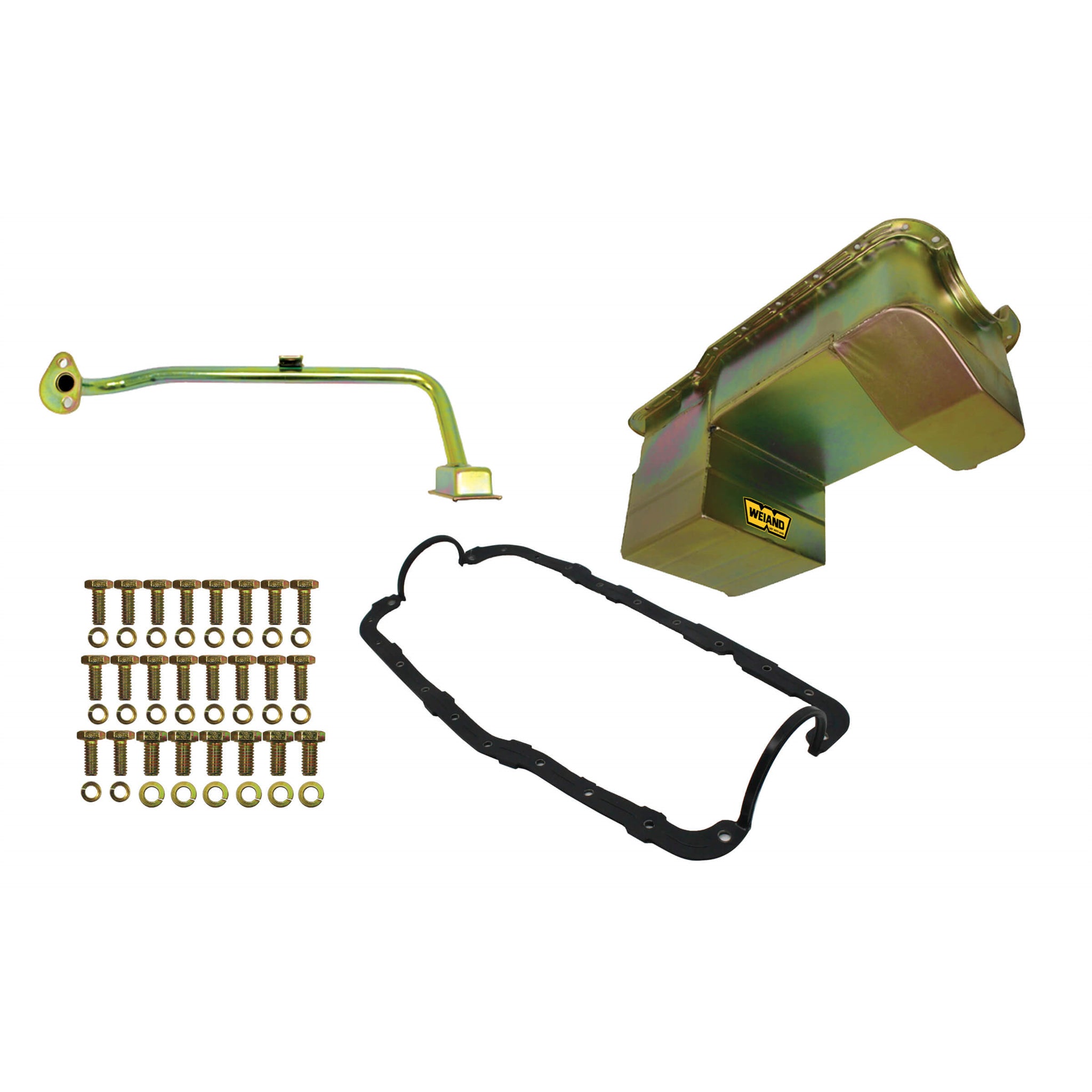 Weiand 7 Quart Oil Pan Kit RR Sump SB Ford 351W 79-93 Zinc