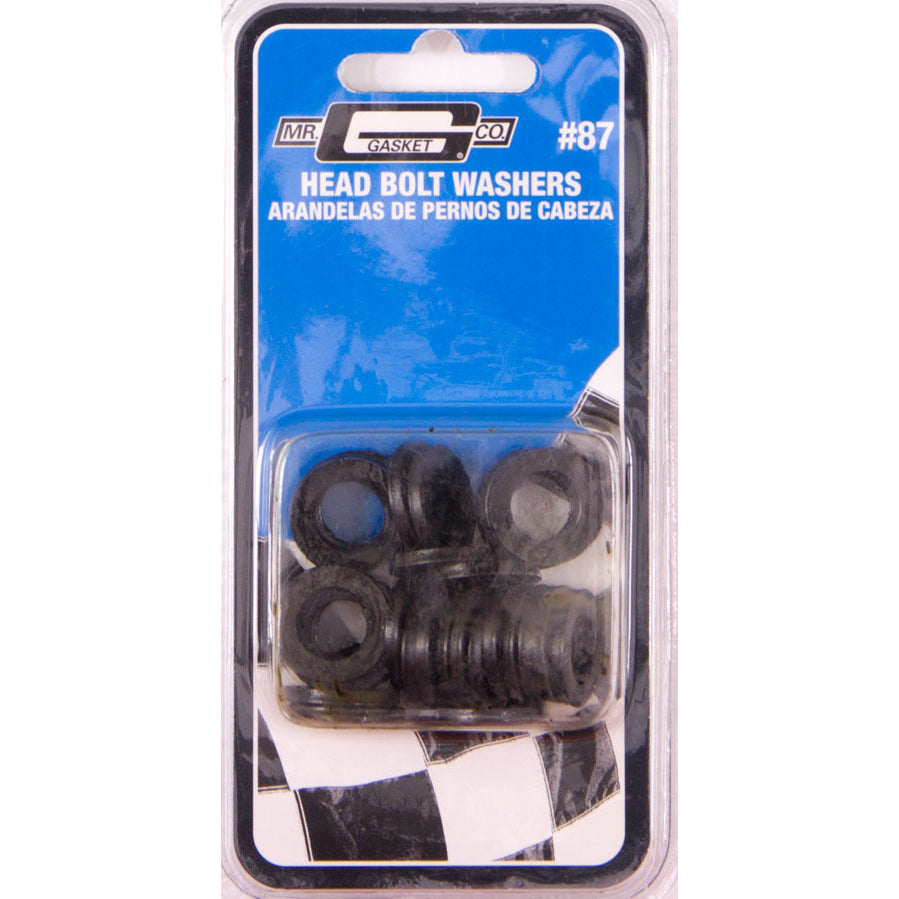 Mr. Gasket Steel Head Bolt Washers - Zinc Plated - 7/16" - .120" Thickk - .438" Diameter - Set of 34