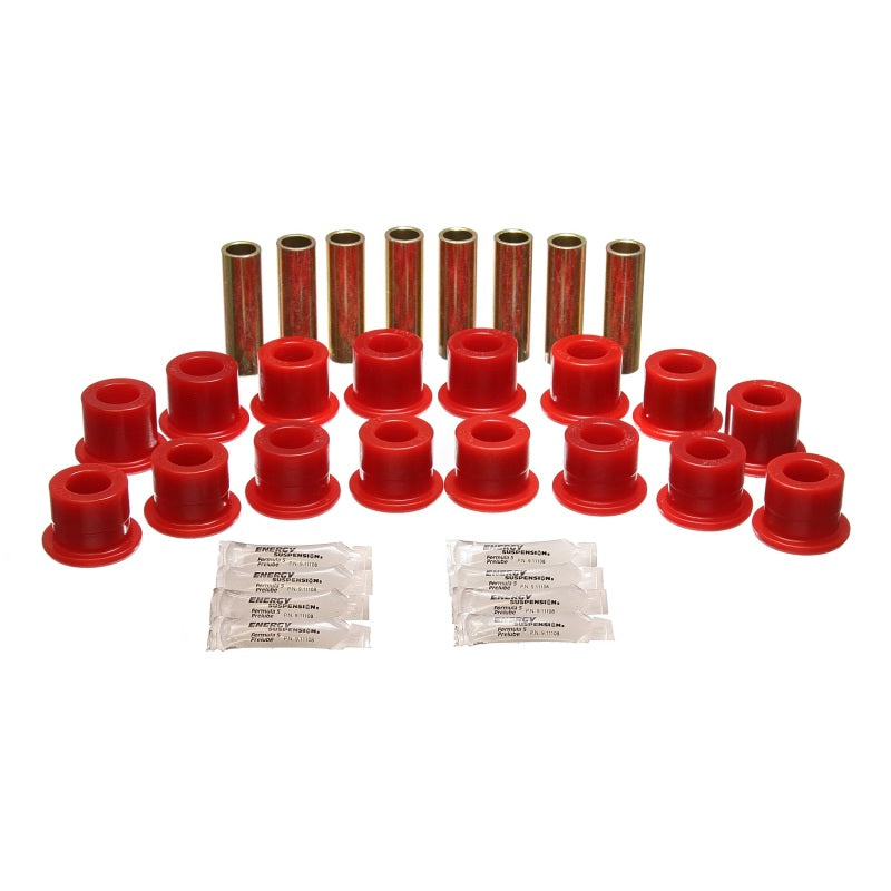 Energy Suspension Hyper-Flex Control Arm Bushing - Front/Rear - Polyurethane/Steel - Red/Zinc Oxide - Hummer H1 1994-2006