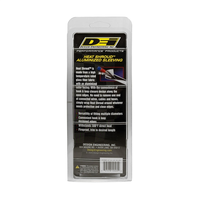 DEI Heat Shroud (Aluminum Sleeve) - 3/4" I.D. - 1-1/4" I.D. x 3 Ft. Length