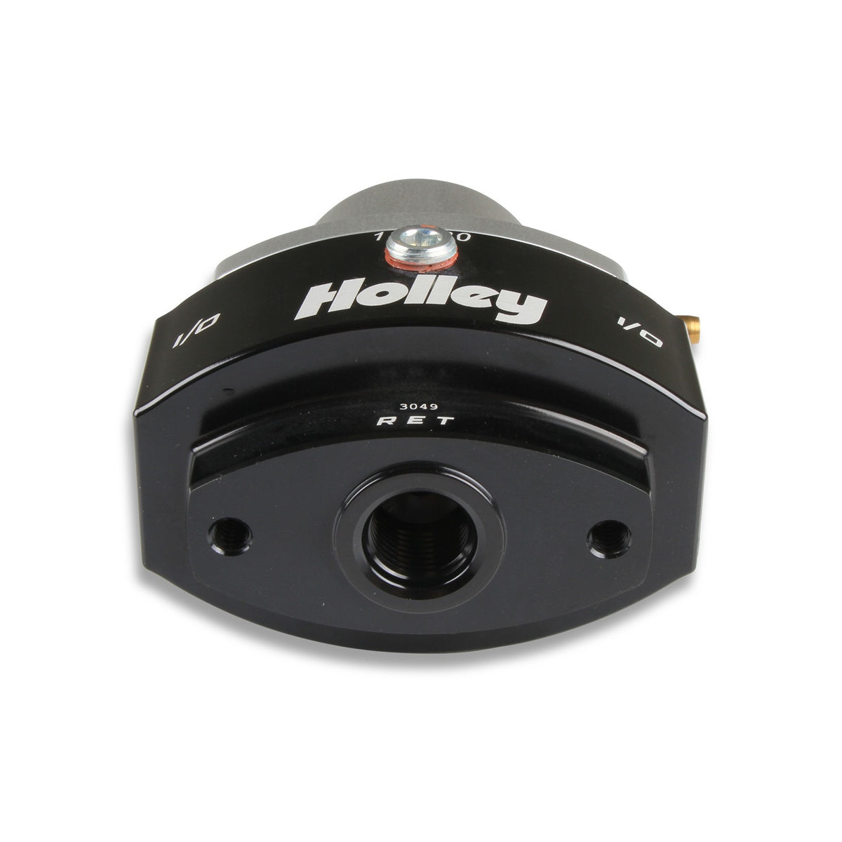 Holley Adjustable Billet By-Pass Regulator-3/8" NPT - Black