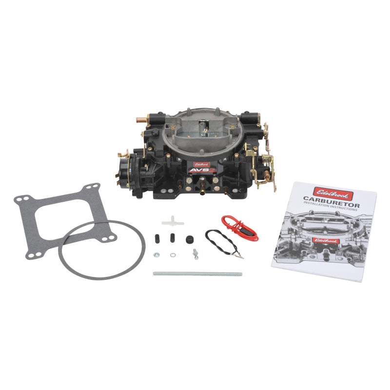 Edelbrock AVS2 650 CFM 4-Barrel Carburetor - Square Bore - Electric Choke - Mechanical Secondary - Dual Inlet - Black