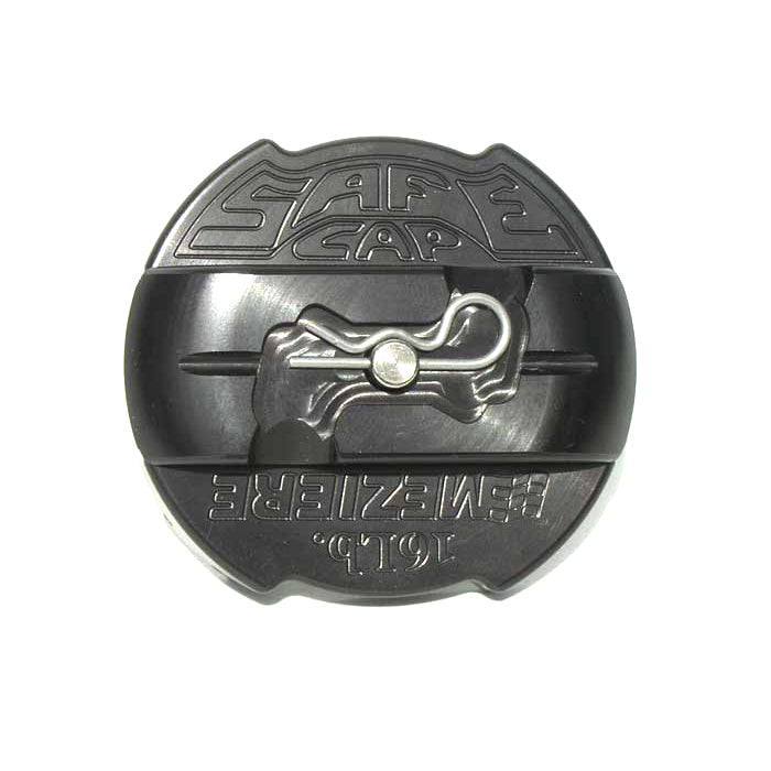 Meziere 16 lb. Safecap Radiator Cap - Black Anodized