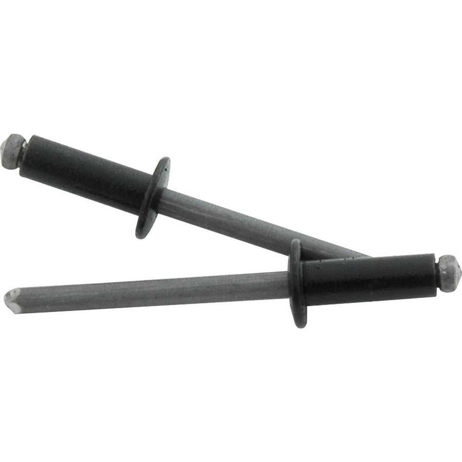 Allstar Performance 3/16" Small Head Rivets - Black - (250 Pack) - Steel Mandrel