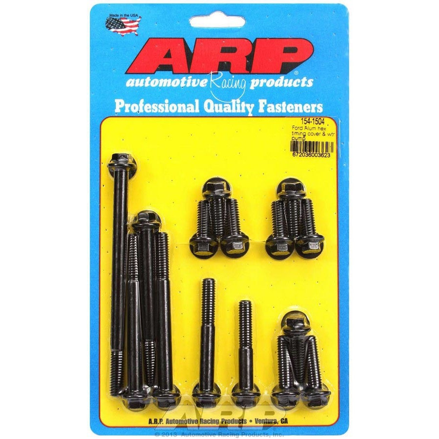 ARP Aluminum Timing Cover & Water Pump Bolt Kit - Hex - SB Ford 289-302