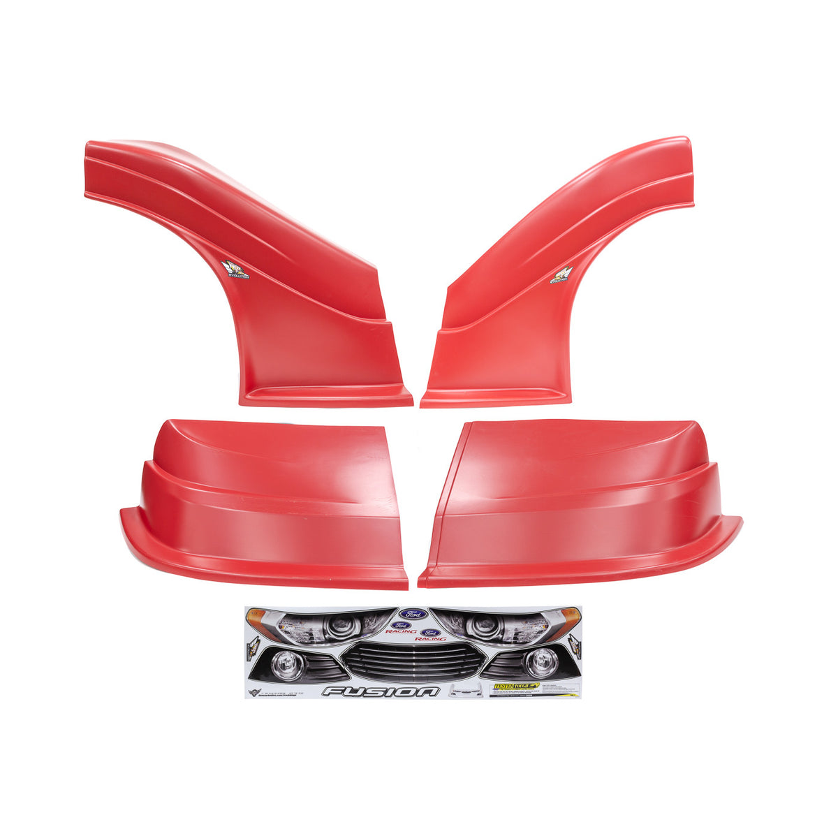 Fivestar MD3 Evolution Nose and Fender Combo Kit - Fusion - Red (Flat RS Fender)