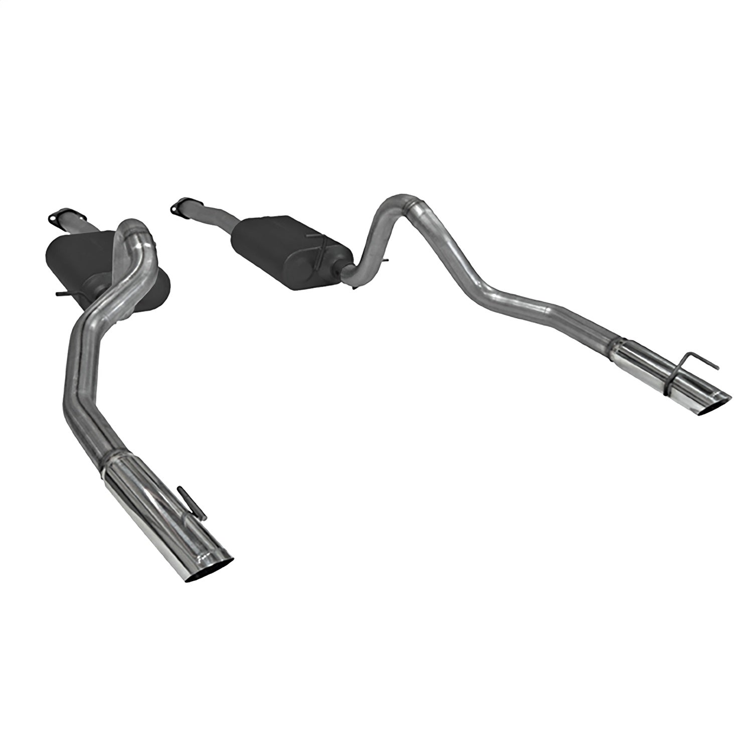 Flowmaster American Thunder Cat-Back Exhaust System - 2-1/2 in Tailpipe - 3 in Tips - Ford Mustang 1999-2004
