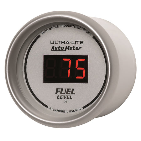 Auto Meter Ultra-Lite Digital Programmable Fuel Level Gauge - 2-1/16 in.