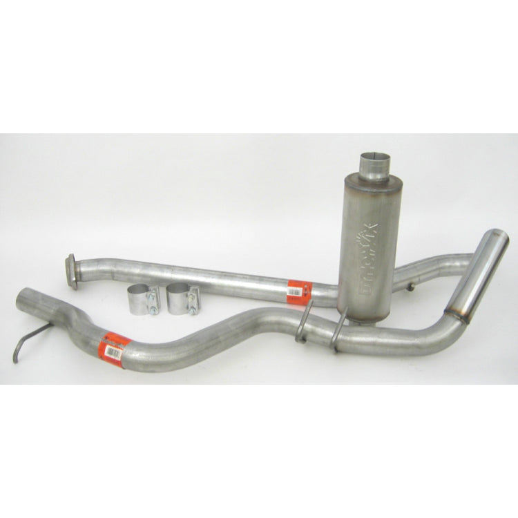 DynoMax Ultra Flo Cat-Back Exhaust System - 3 in Diameter - Single Rear Exit - 3 in Polished Tip - GM Fullsize Truck 1999-2007