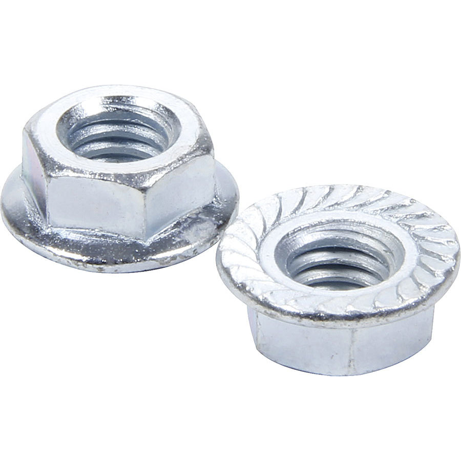 Allstar Performance Serrated Flange Nuts - 5/16"-18 - 10 Pack