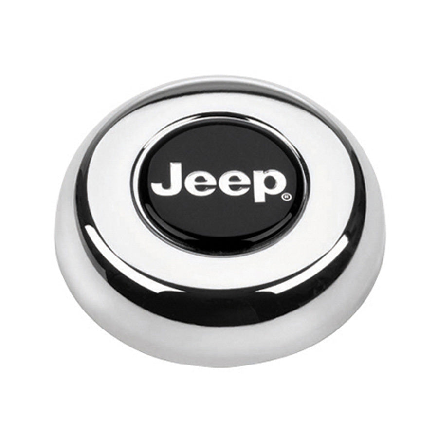 Grant Steering Wheels Jeep Logo Horn Button Steel Chrome Grant Classic/Challenger Series Wheels