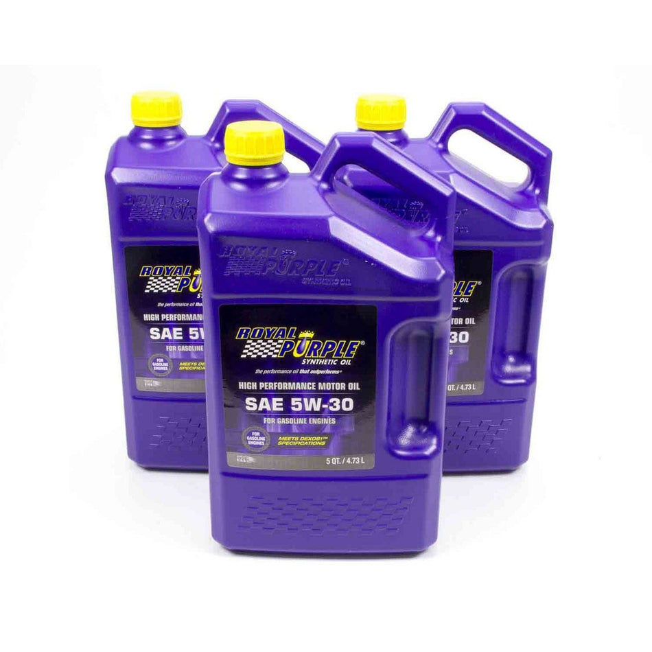 Royal Purple® High Performance Motor Oil - 5w30 - 5 Quart Bottle (Case of 3)
