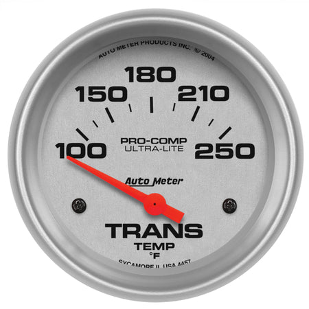 Auto Meter Ultra-Lite Electric Transmission Temperature Gauge - 2-5/8" - 100-250 F