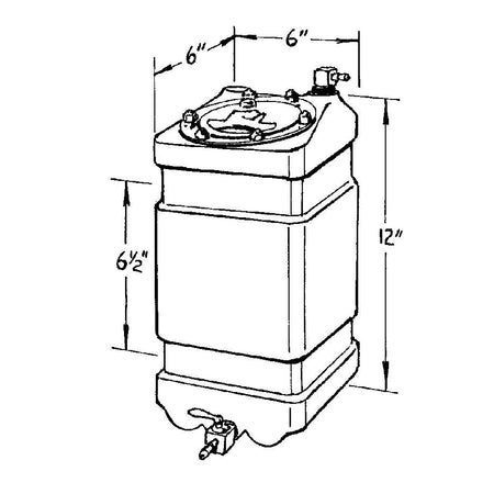 Jaz 1 Gallon Jr. Dragster Fuel Cell