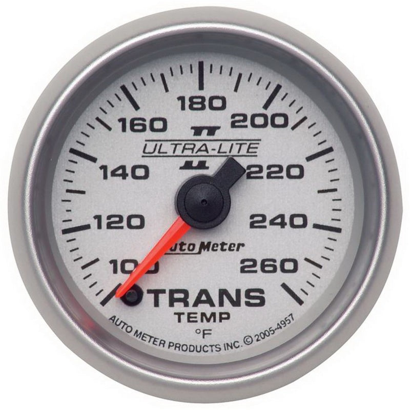 Auto Meter 2-1/16" Ultra-Lite II Electric Transmission Temperature Gauge - 100-260°