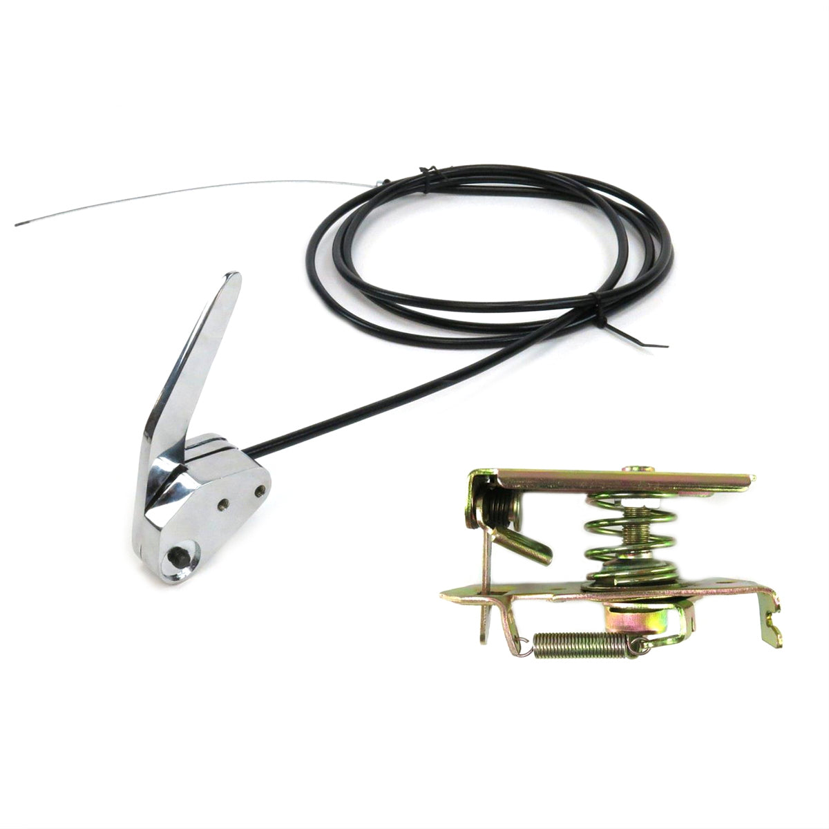 Auto-Loc Hood Latch Kit - Chrome