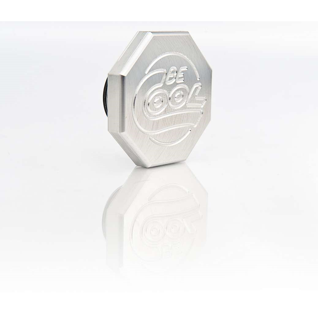 Be Cool Billet Radiator Cap - Natural Finish - Octagon