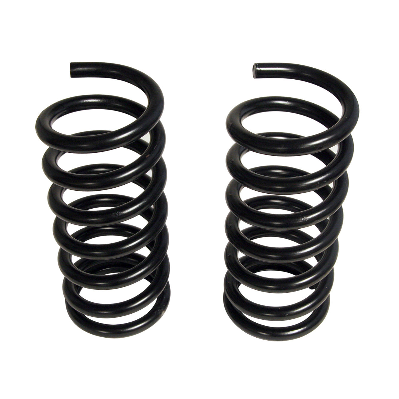Scott Drake Suspension Spring Kit - 1 in Lowering - 2 Coil Springs - Black - Ford Mustang 1967-73 (Pair)