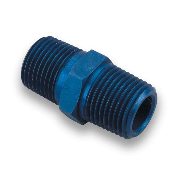 Earl's Male Nipple Pipe Thread to Pipe Thread Adapter - 3/8" NPT