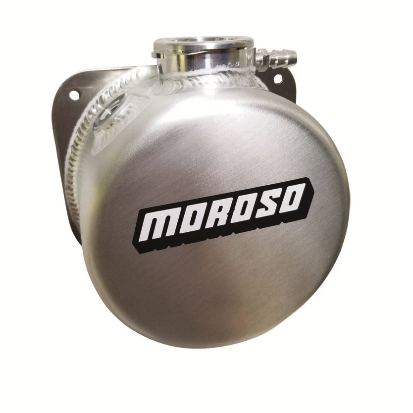 Moroso Aluminum Cooling System Expansion Tank - Billet Filler Neck - 1-1/2 Quart Capacity - 3-5/8" Deep