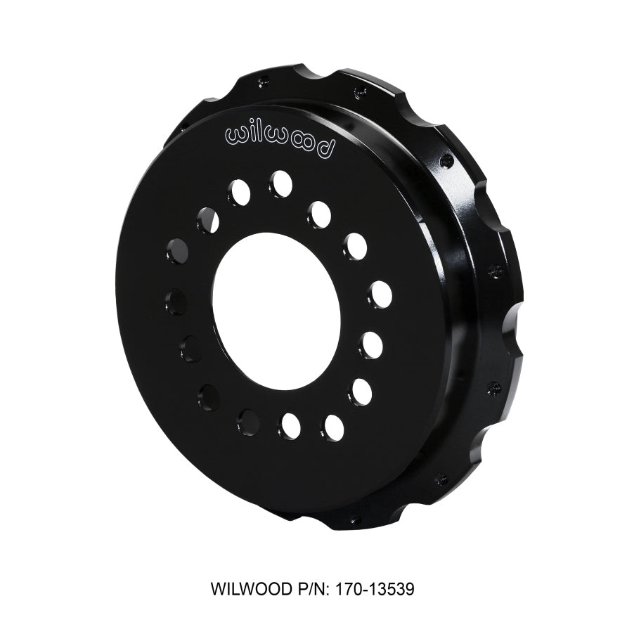 Wilwood Brake Rotor Hat - 12 x 8.75 in Bolt Pattern - 5 x 4.50/4.750/5.00 in Wheel Bolt Pattern - 3.060 in Center - Black