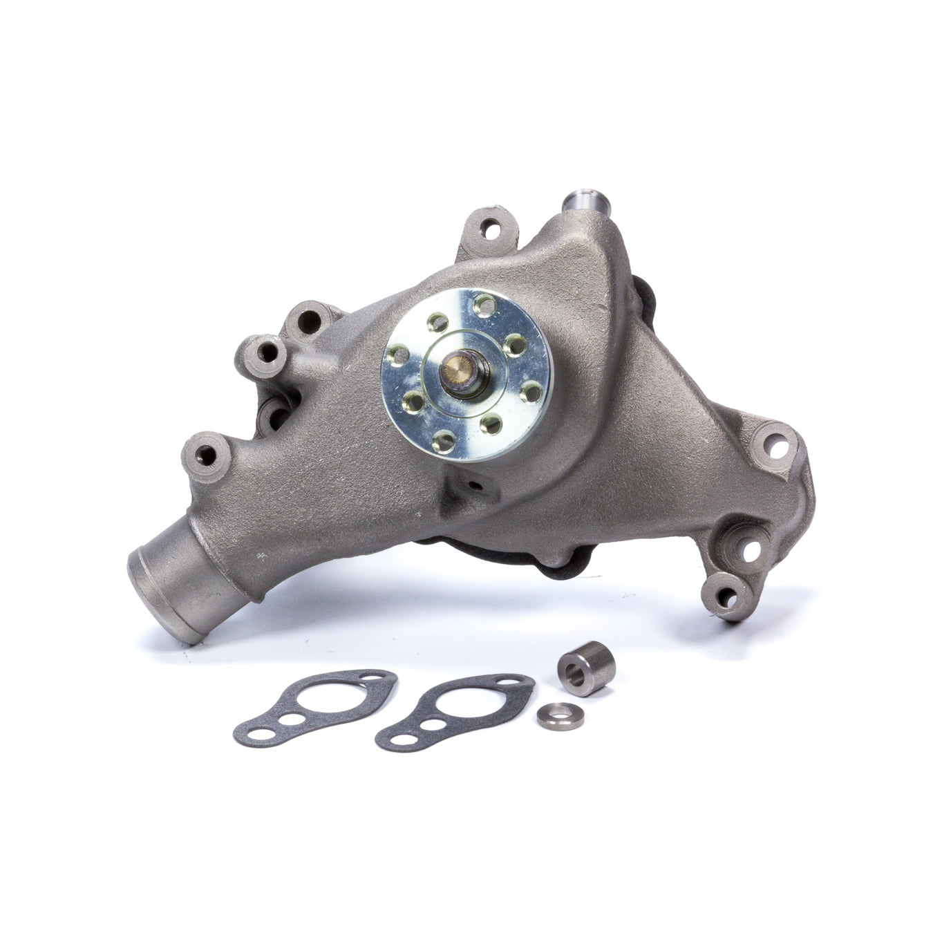Mr. Gasket SBC Long Water Pump Iron w/Natural Finish