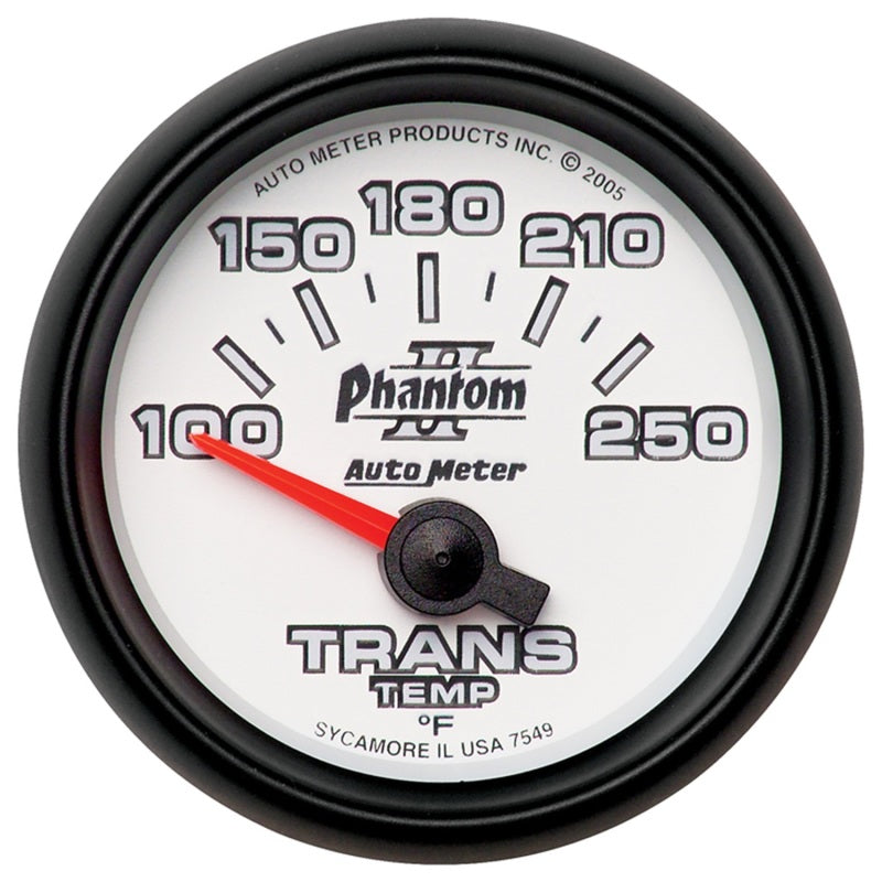 Auto Meter Phantom II Electric Transmission Temperature Gauge - 2-1/16"