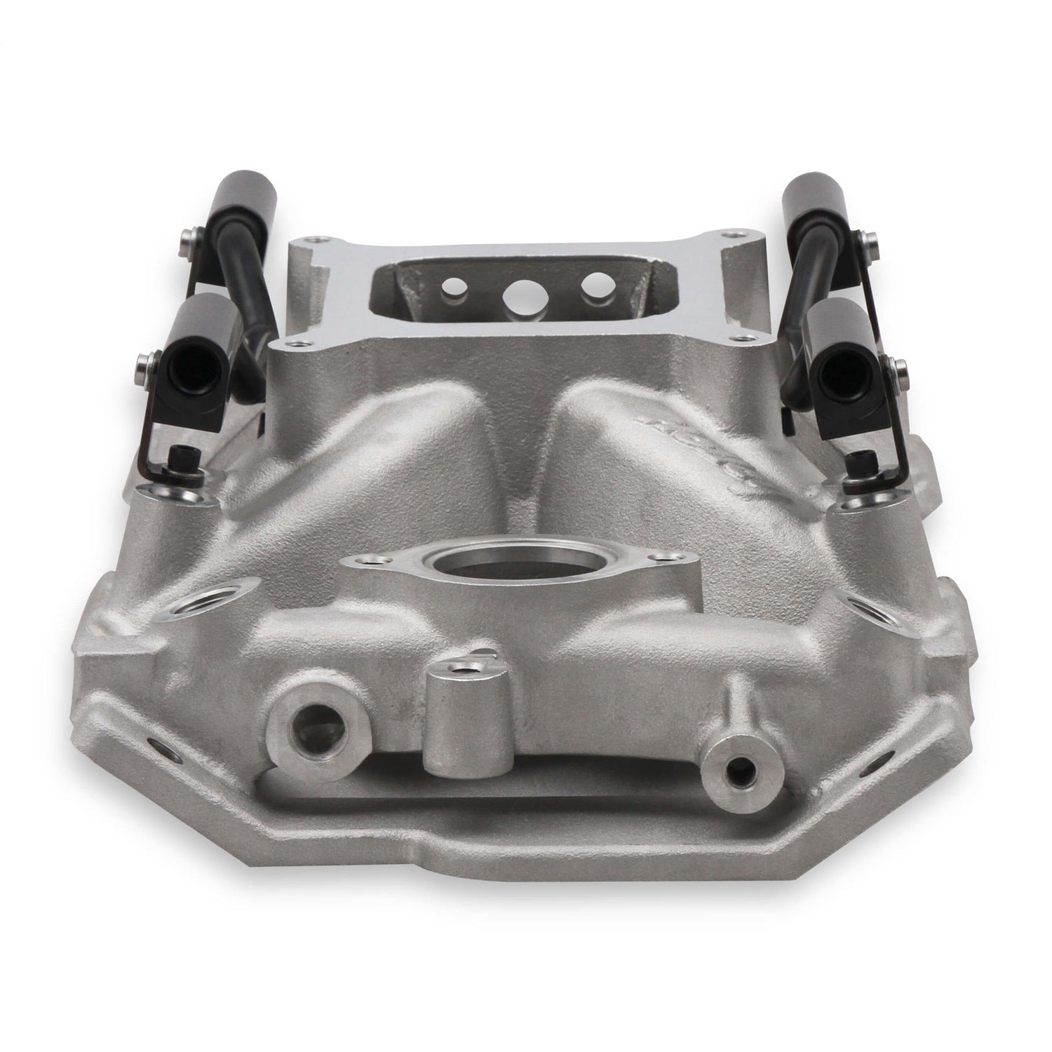 Holley EFI Intake Manifold - Square Bore - Single Plane - Rectangle Port - Aluminum - Small Block Chevy