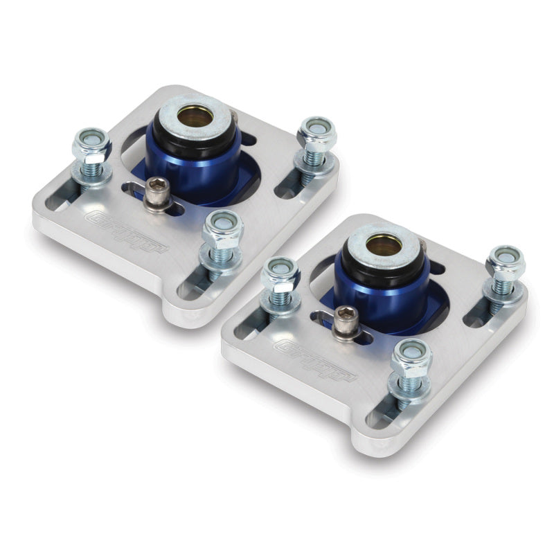 BBK Performance Strut Caster/Camber Plates Independent Caster/Camber Adjustment Aluminum Clear Anodize