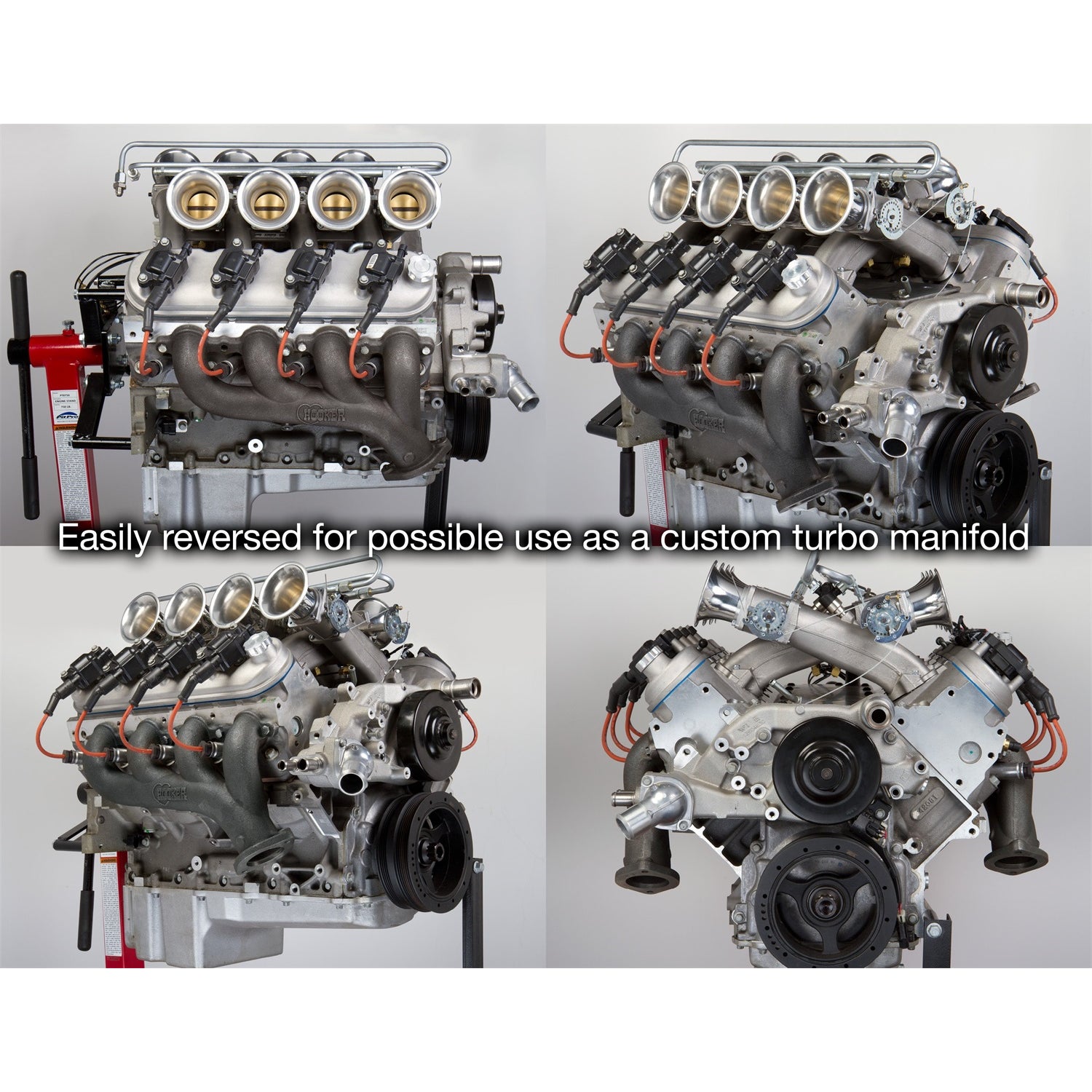 Hooker Exhaust Manifolds - GM LS (except LS7/LS9) - Natural Cast Finish