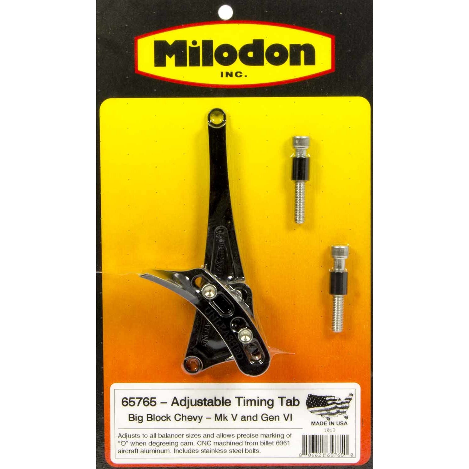 Milodon BB Chevy Timing Pointer - Gen V/VI 6-8" Balancer