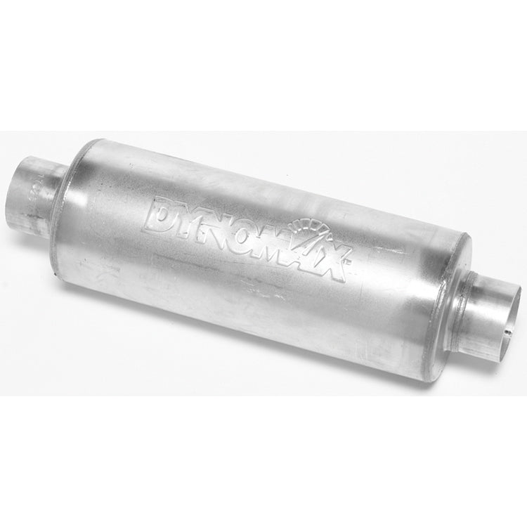 Dynomax Ultra Flo™ Muffler - 6" Round x 16" - 21" Overall Length - 3-1/2" Inlet, 3-1/2" Outlet