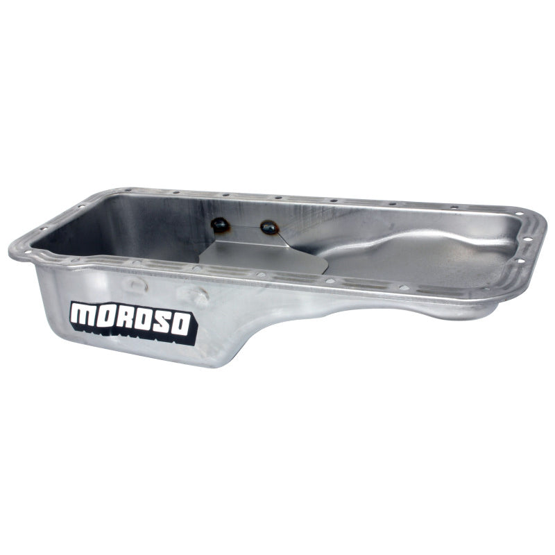 Moroso Ford FE Stainless Steel Oil Pan - 5 Qt. Front Sump
