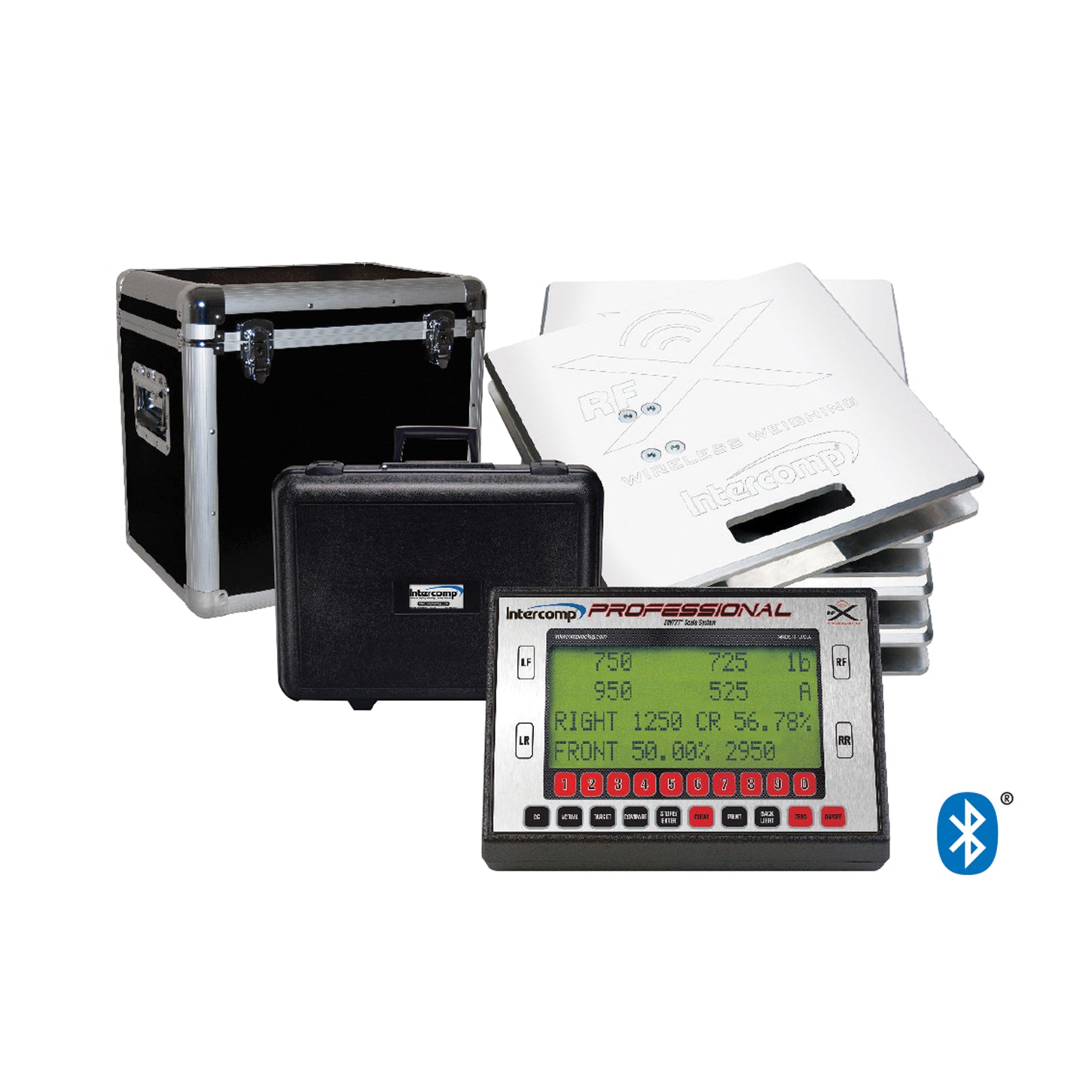 Intercomp SW777 Scale System - 15" Square - 1500 lb. Capacity Pad - Bluetooth/Wireless