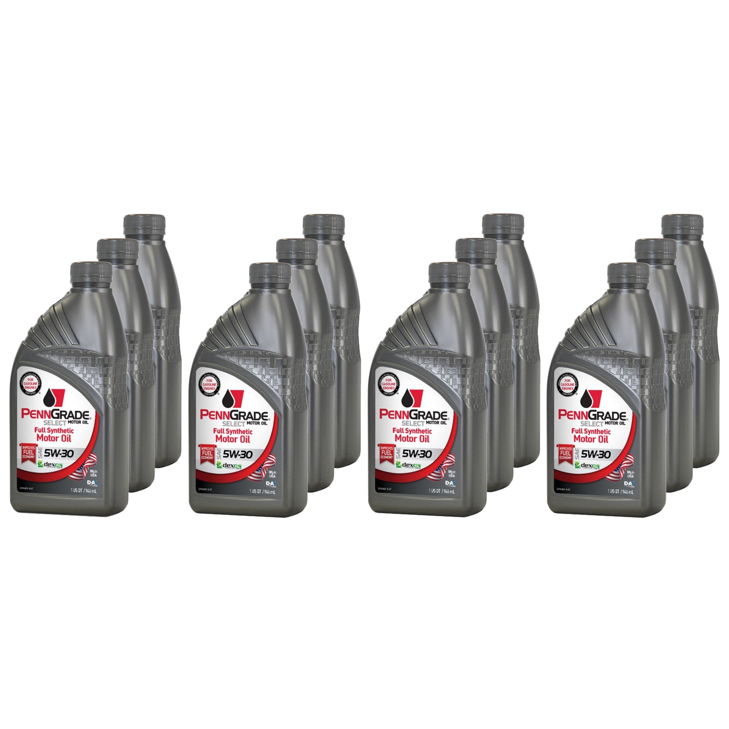 PennGrade Select Motor Oil - 5W30 - Synthetic - 1 qt Bottle - (Set of 12)