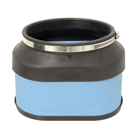 Volant Air Filter Element - Oval - 9-1/2 x 6" - 7-1/2" Tall - Reusable Cotton - Blue - Universal