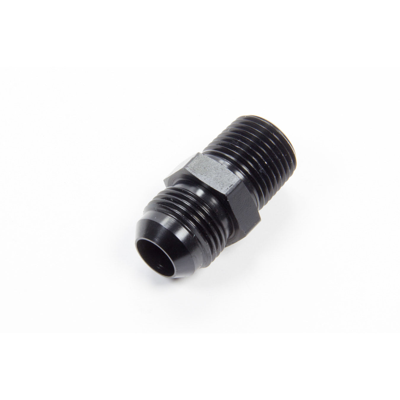Aeroquip Black Aluminum -10 Male AN to 1/2" NPT Straight Adapter