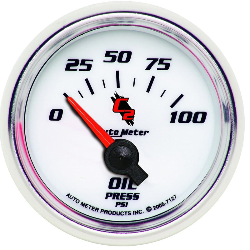 Auto Meter C2 Electric Oil Pressure Gauge - 2-1/16"