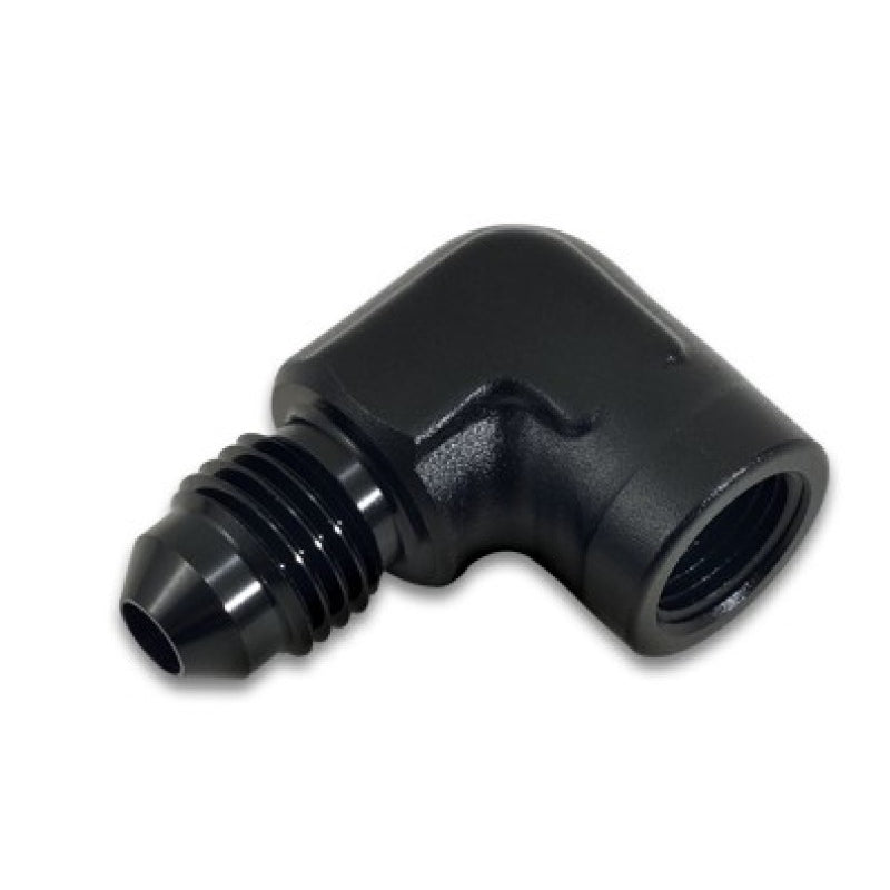 Vibrant Performance 90 Degree 3 AN Male to 1/8 in NPT Male Adapter - Black