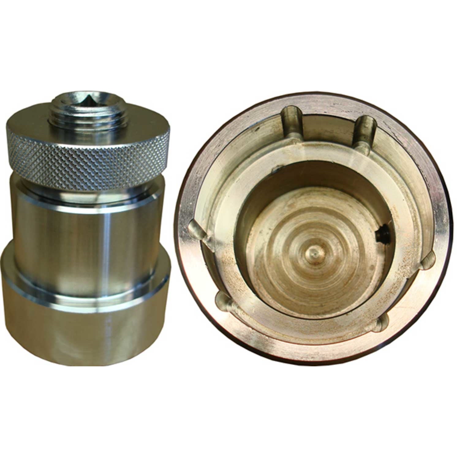 Proform Crankshaft Turning Tool - 1/2 in Drive - Stainless - Polished - GM LS-Series
