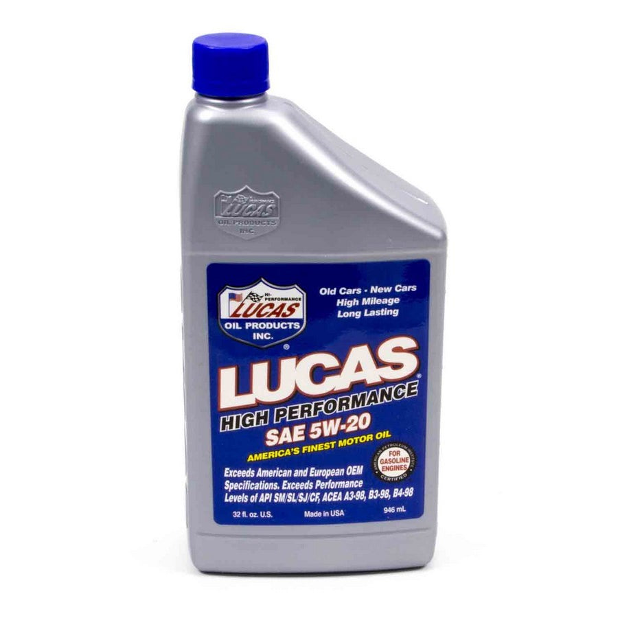 Lucas Oil Products High Performance Motor Oil 5W20 Conventional 1 qt - Each