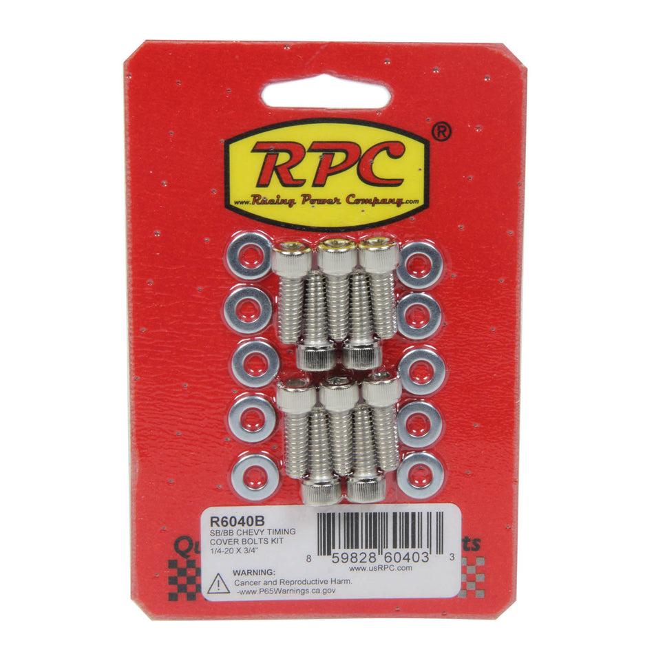 Racing Power Timing Chain Cover Bolts -10
