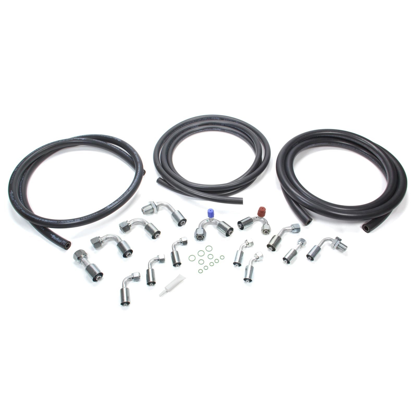 Vintage Air Extended Length Air Conditioning Hose Kit Beadlock Fittings - Fittings/Hose/Drier